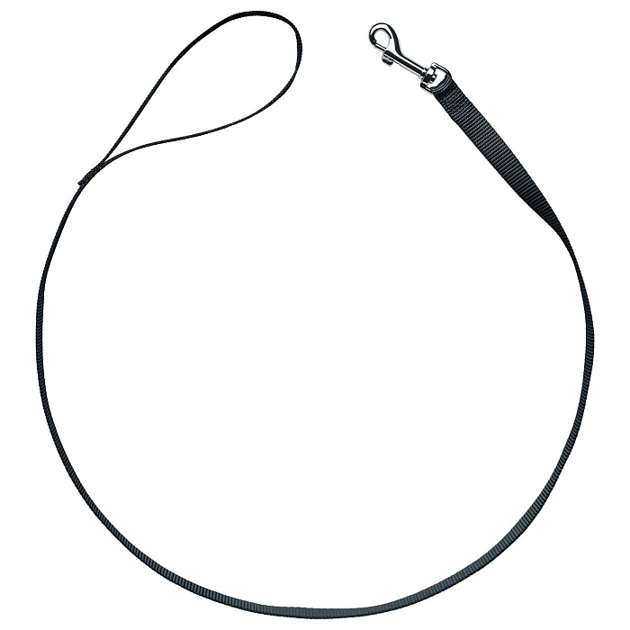 Поводок Hunter London для собак, ширина 20 мм, длина 100 см, нейлон, черный