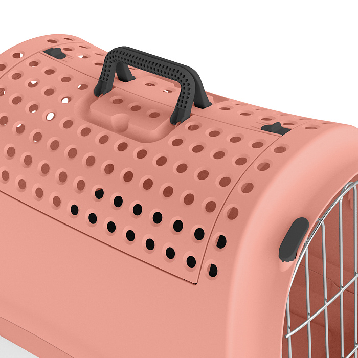 Переноска IMAC LINUS 2ND LIFE для кошек и собак 52,5х32х34,5см цвет коралловый СКИДКА 30%