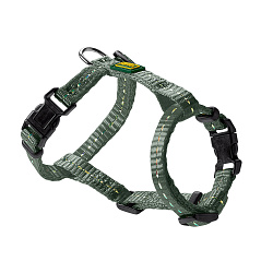 Hunter шлейка для собак Tripoli S (41-55 см), нейлон оливковая, светоотражающая