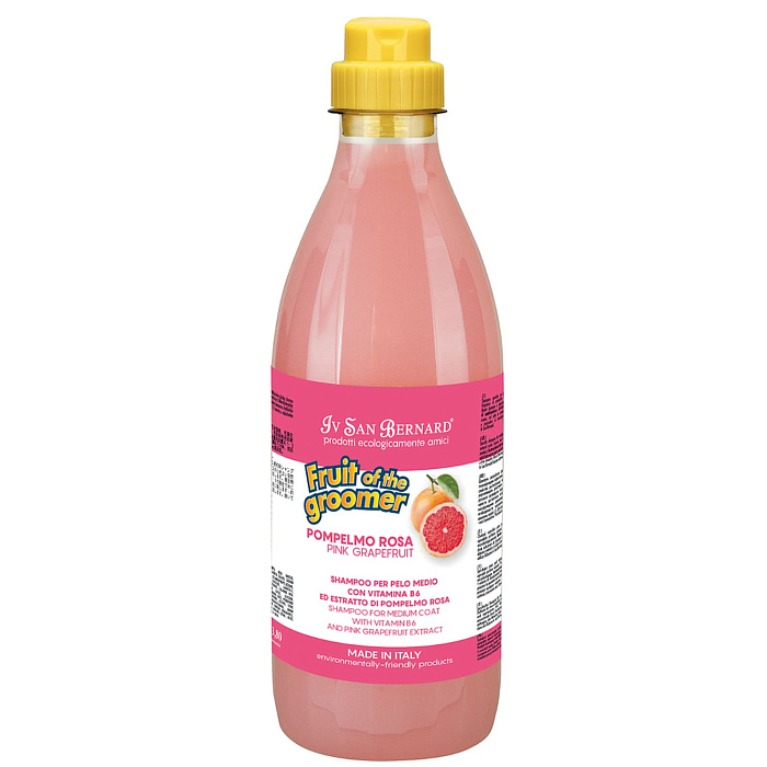 ISB Fruit of the Groomer Pink Grapefruit Шампунь для шерсти средней длины с витаминами 1 л