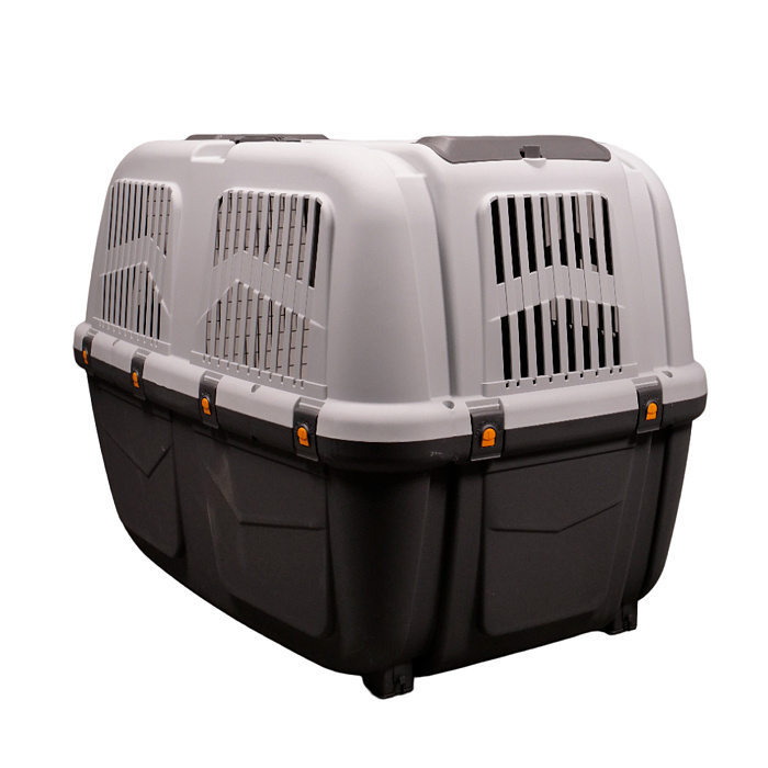 MPS переноска SKUDO 7  105х73х76h см с металлической дверцей с замком серая