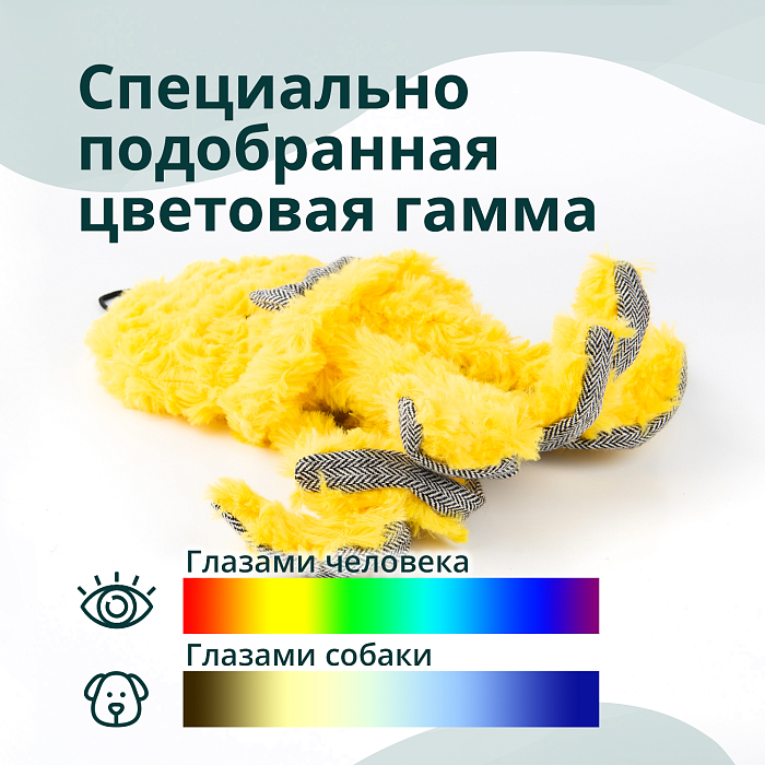 Игрушка Elder Club для собак Медуза желтая 24 см