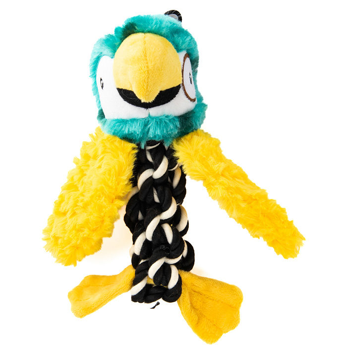 Игрушка Elder Club для собак Попугай с канатом 20 см