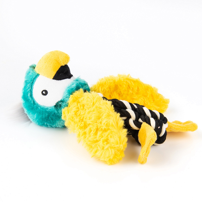 Игрушка Elder Club для собак Попугай с канатом 20 см