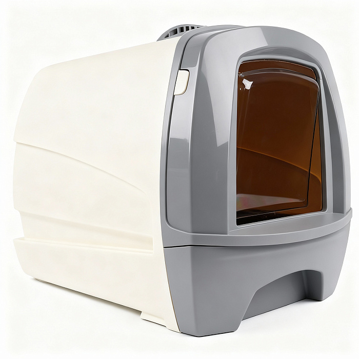 Био-туалет MPS 80'S для кошек с выдвижным лотком 50х40х42см, серый