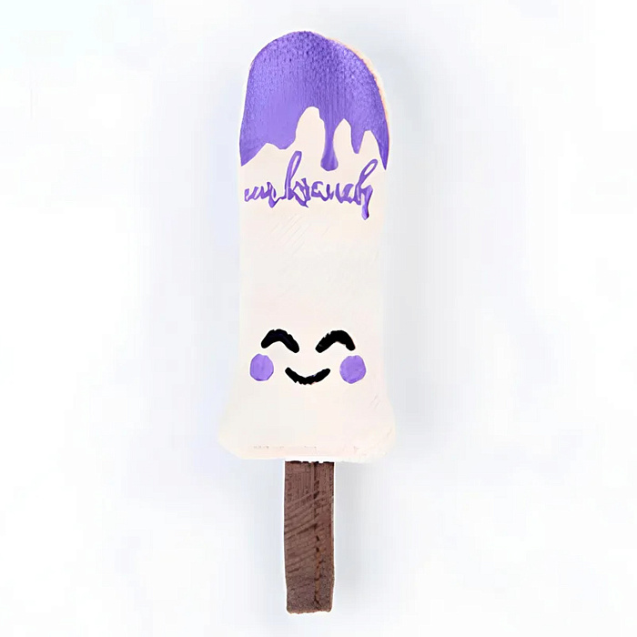 Игрушка Mr.Kranch для собак мелких и миниатюрных пород Эскимо с пищалкой 16х5 см