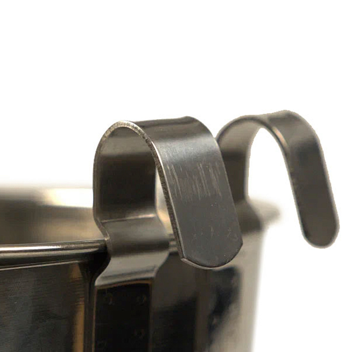 Ведро Mr.Kranch из нержавеющей стали с креплением для клеток и вольеров 1150 мл