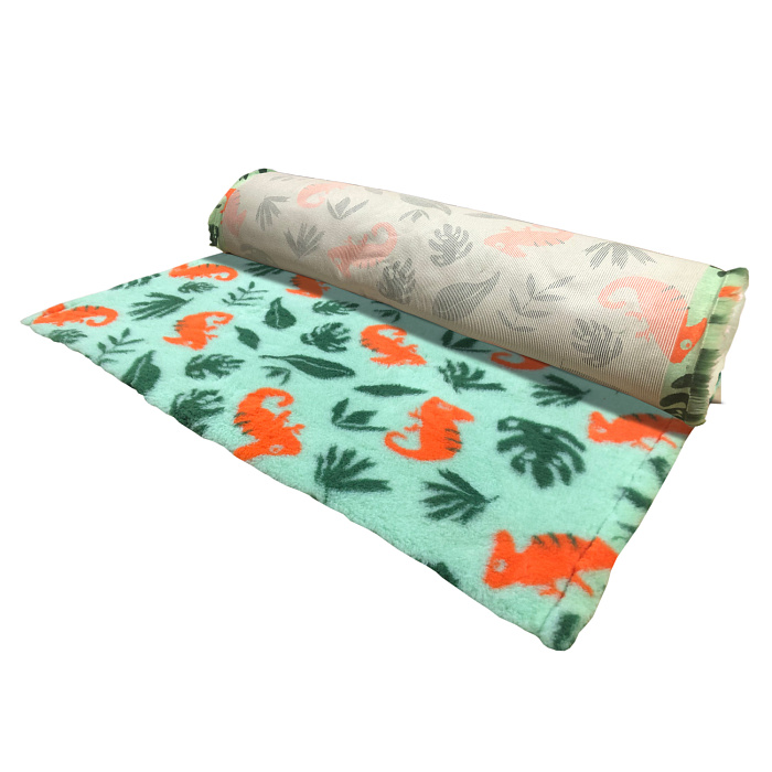 Коврик меховой ProFleece Mr.Kranch ХАМЕЛЕОН 1х1,6м зеленый/оранжевый СКИДКА 30%