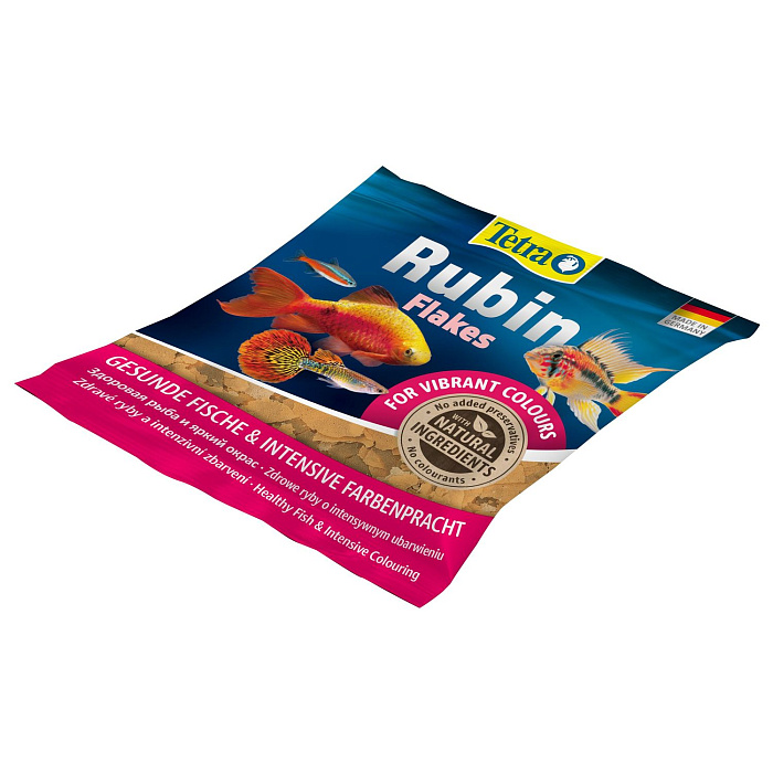 TetraRubin корм в хлопьях для улучшения окраса всех видов рыб 12 г (sachet)