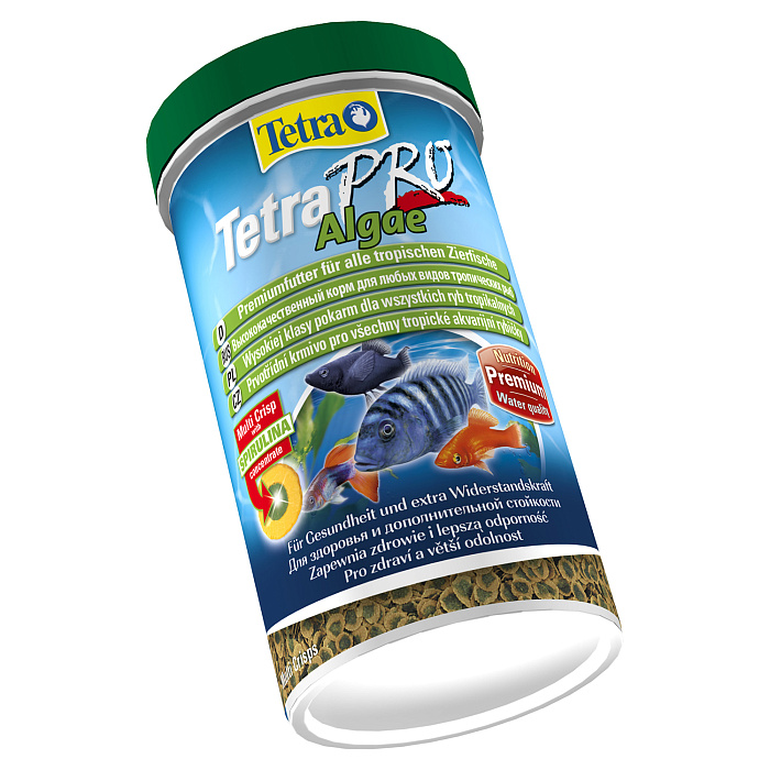 TetraPro Algae Crisps раст.корм для всех видов рыб в чипсах 500 мл