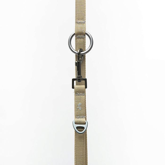 Поводок-перестежка United Pets для собак Citylife 2 х 200 см бежевый