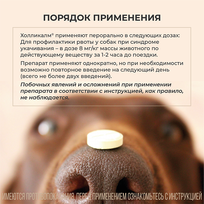 VIC Холликалм® 24 мг для собак, коробка 4 табл.