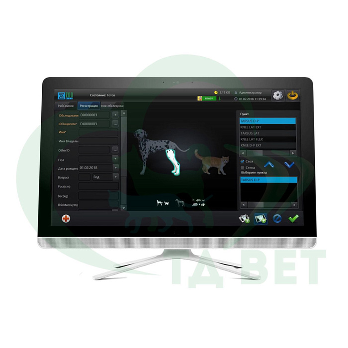 Панель-детектор PZ Medical 1417 (проводной вариант)