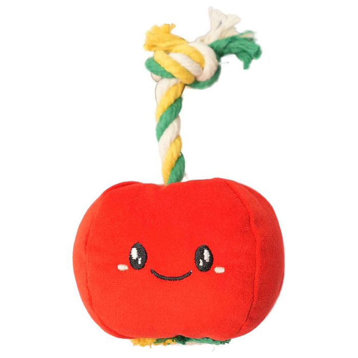 Игрушка Mr.Kranch для собак мелких и миниатюрных пород Помидор 9х9 см