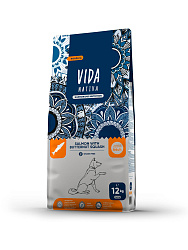 Сухой корм VIDA NATIVA для взрослых собак средних и крупных пород из лосося с мускатной тыквой 12 кг