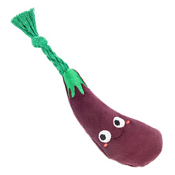 Игрушка Mr.Kranch для собак мелких и миниатюрных пород Баклажан 13х3 см