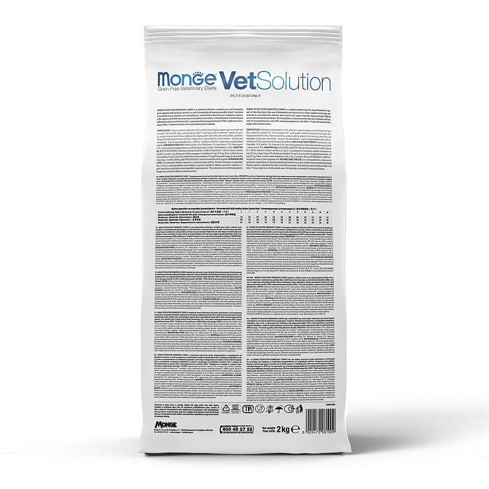 Диетический корм Monge VetSolution Dog Diabetic Диабетик для собак при сахарном диабете 2 кг