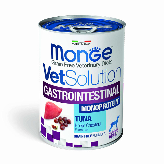 Диетический корм Monge VetSolution Dog Gastrointestinal Гастроинтестинал для собак при заболеваниях ЖКТ 400 г