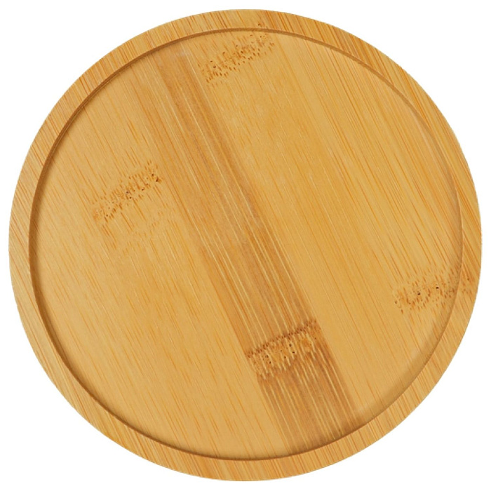 Миска Mr.Kranch Bamboo керамическая коричневая на бамбуковой подставке 530 мл СКИДКА 30%