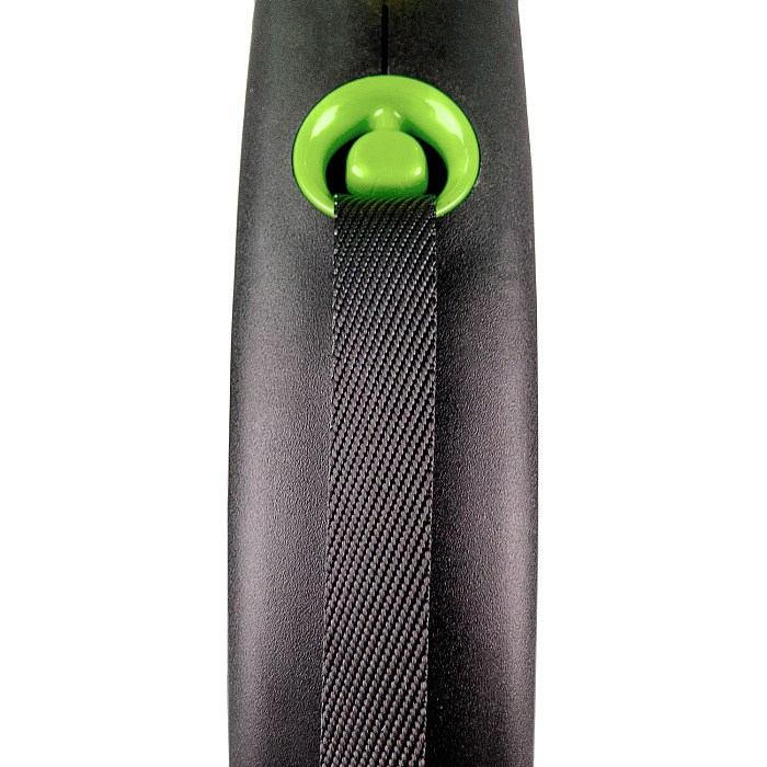 flexi рулетка Black Design S (до 12 кг) 5 м трос черный/зеленый