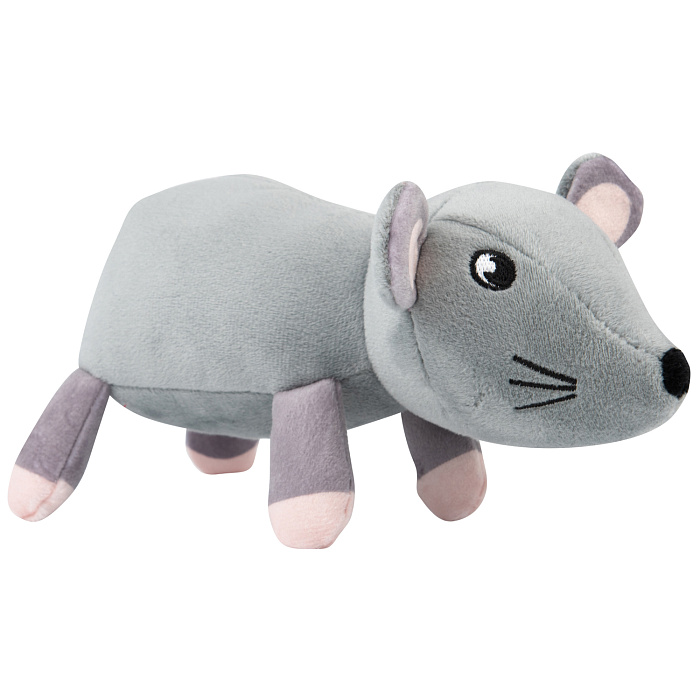 Игрушка Mr.Kranch для собак Мышь плюшевая 20 см серая СКИДКА 40%