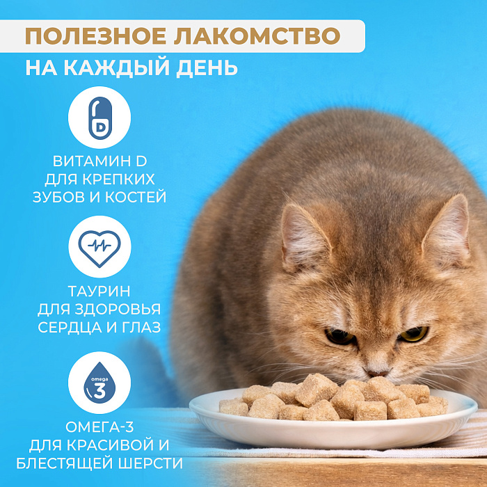 Лакомство Ranova для кошек сублимированное Лосось, 50 г