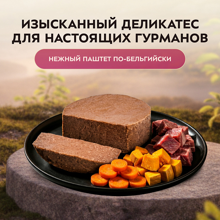 Влажный корм Мнямс Деликатес Телятина с овощами для котят старше 1 месяца "Паштет по-бельгийски" 100 г