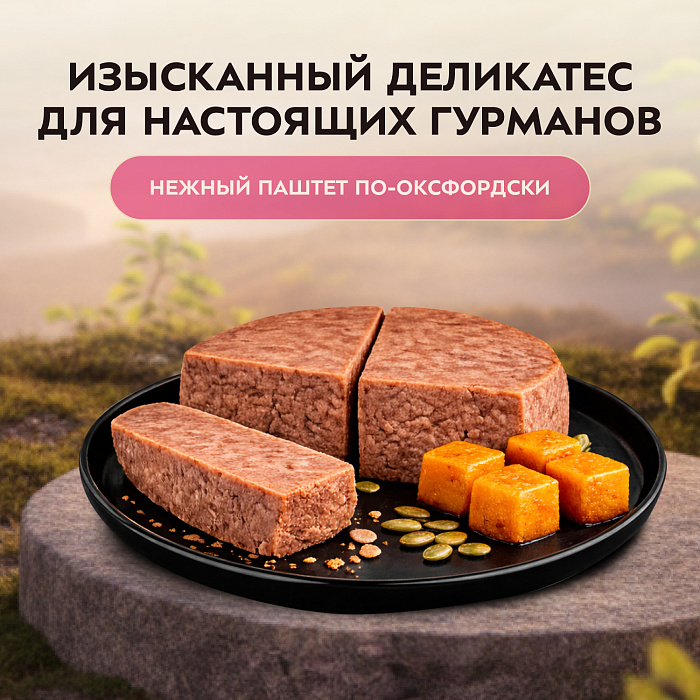 Влажный корм Мнямс Деликатес Индейка с тыквой для кошек "Паштет по-оксфордски" 100 г