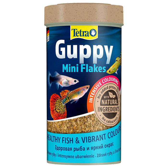 TetraGuppy корм в хлопьях для гуппи 250 мл