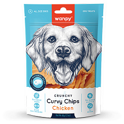 Wanpy Dog Лакомство для собак «хрустящие чипсы» из курицы 60 г