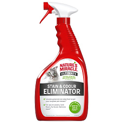Уничтожитель пятен и запахов Nature's Miracle для кошек c максимальным эффектом, спрей 946 мл