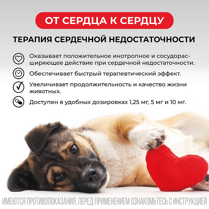 VIC Авекардит® 1,25 мг для собак, коробка 28табл.