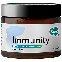 Favet Функциональное лакомство FerrumActive Soft Chews для иммунитета для собак, 120г