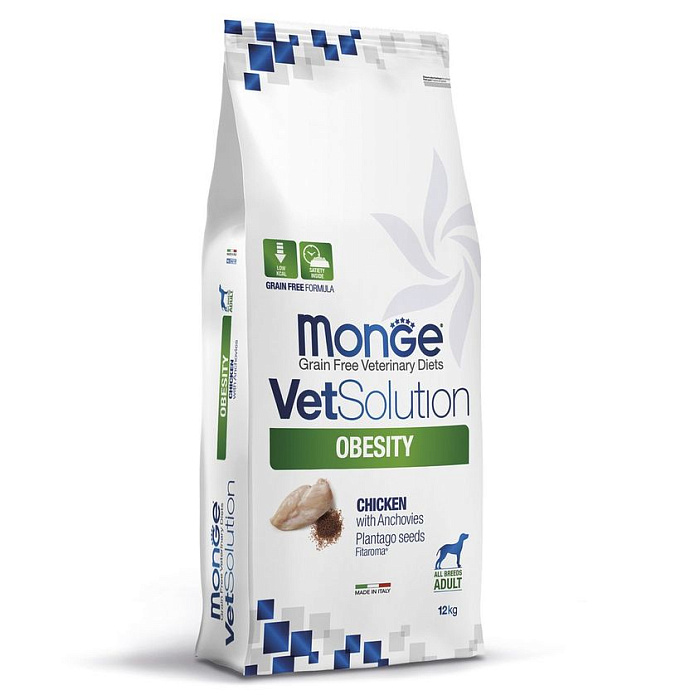 Диетический корм Monge VetSolution Dog Obesity Обесити диета для собак при избыточном весе 12 кг