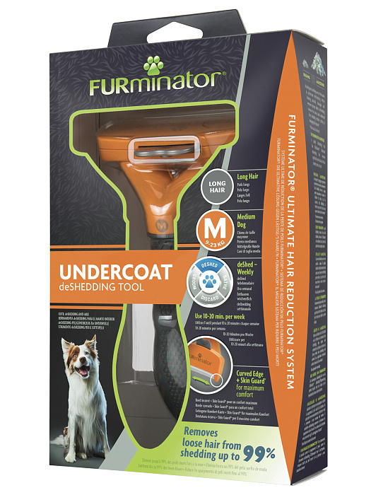 Фурминатор FURminator M для средних собак с длинной шерстью. СКИДКА 80%