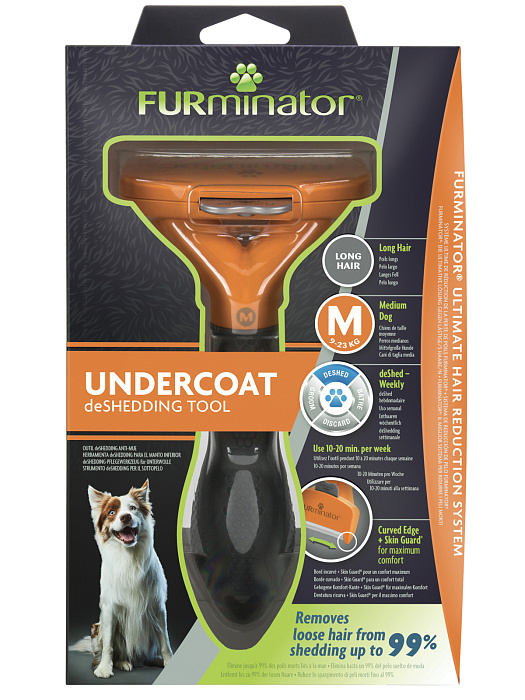 Фурминатор FURminator M для средних собак с длинной шерстью. СКИДКА 80%