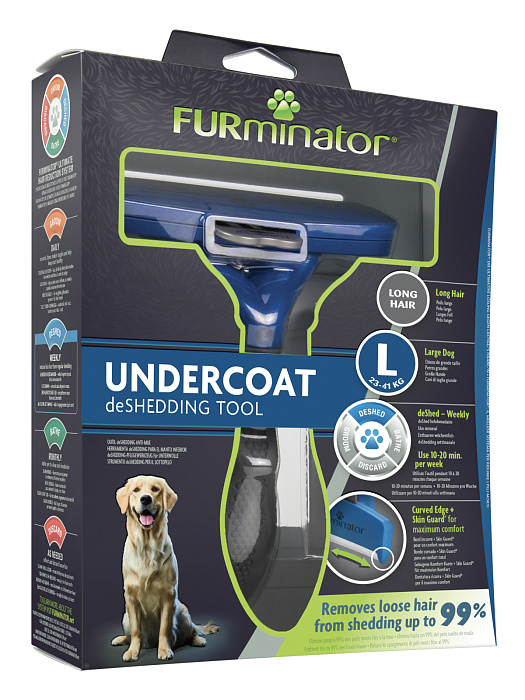 Фурминатор FURminator L для крупных собак с длинной шерстью. СКИДКА 60%