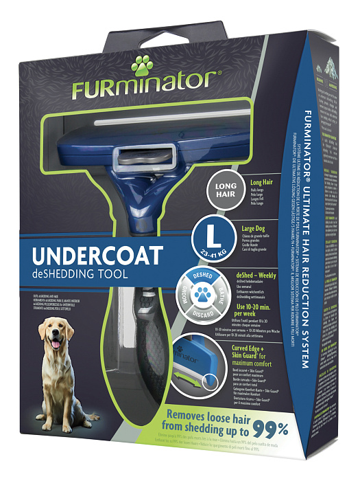Фурминатор FURminator L для крупных собак с длинной шерстью. СКИДКА 60%
