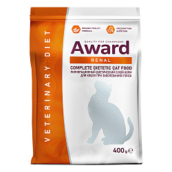 Диетический корм AWARD VETERINARY DIET RENAL для взрослых кошек при заболеваниях почек 400 г