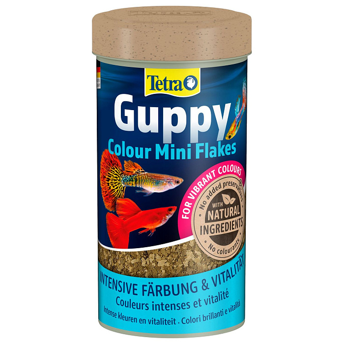 TetraGuppy Colour корм для гуппи для улучшения окраса 250 мл