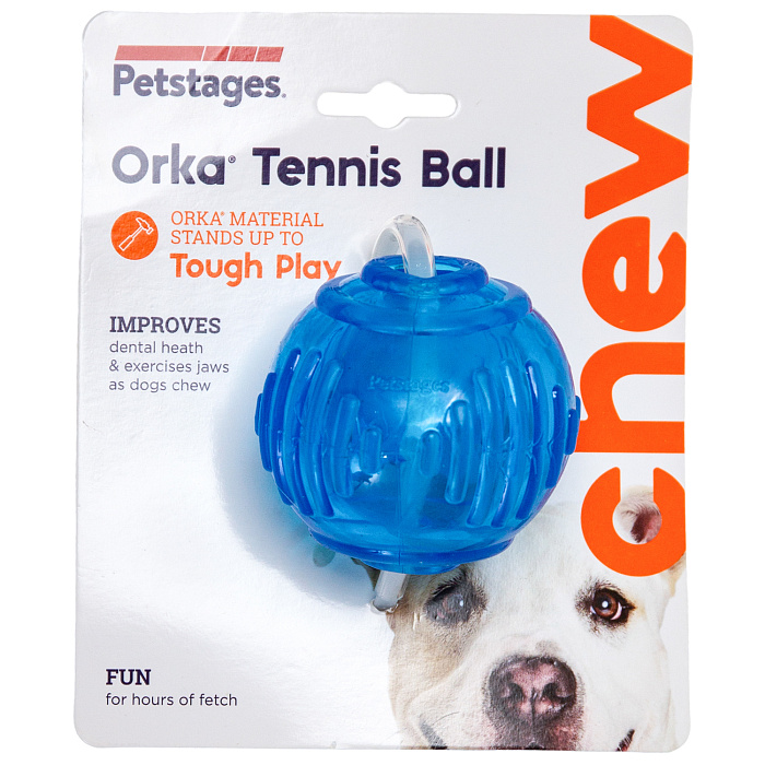 Petstages игрушка для собак "ОРКА теннисный мяч" 6 см