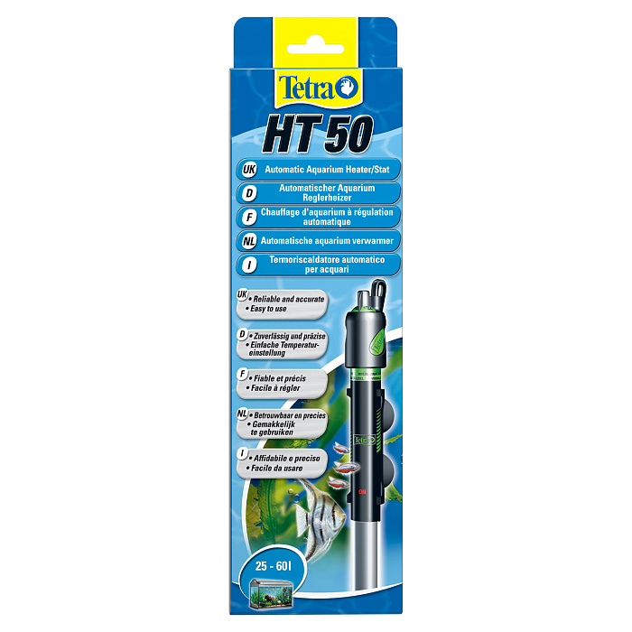 Tetra HT 50 терморегулятор 50Вт для аквариумов 25-60 л СКИДКА 50%