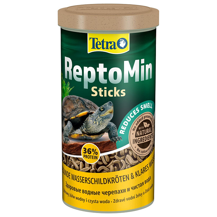 Tetra ReptoMin корм в виде палочек для водных черепах 1 л