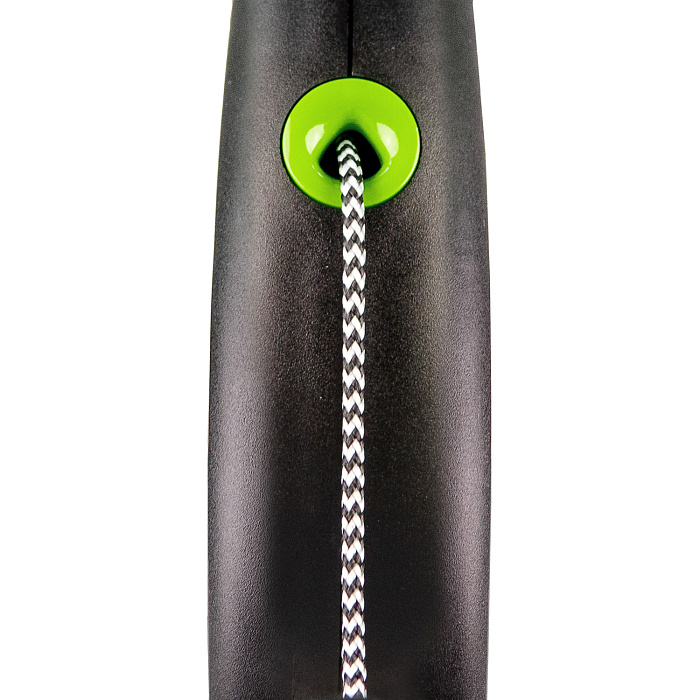 flexi рулетка Black Design XS (до 8 кг) 3 м трос черный/зеленый