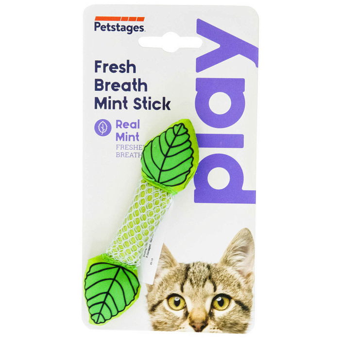Petstages игрушка для кошек Dental "Мятный листик" 11 см
