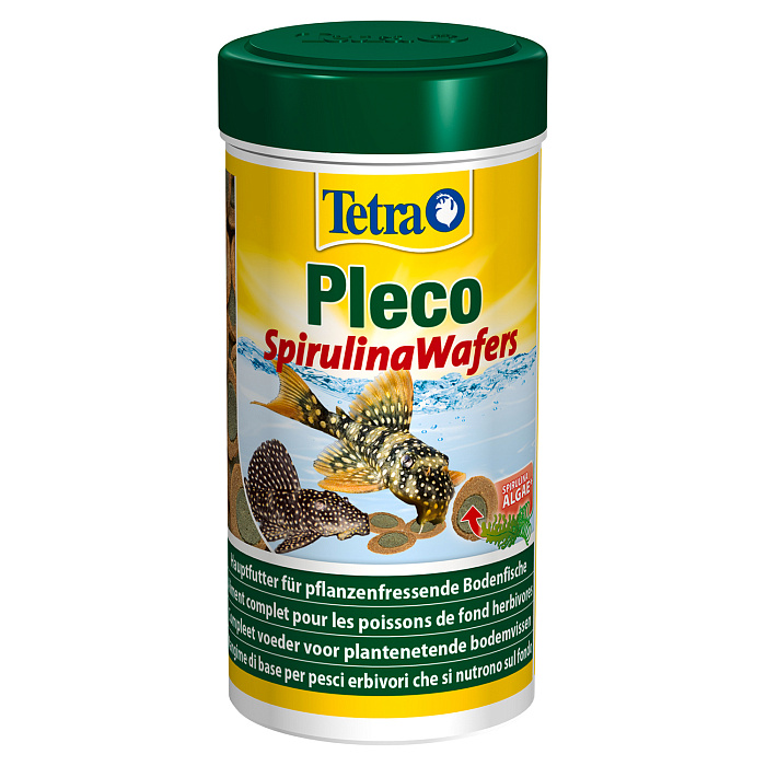 TetraPleco Spirulina Wafers корм для сомов чипсы 250 мл