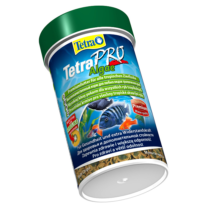 TetraPro Algae Crisps раст.корм для всех видов рыб в чипсах 100 мл