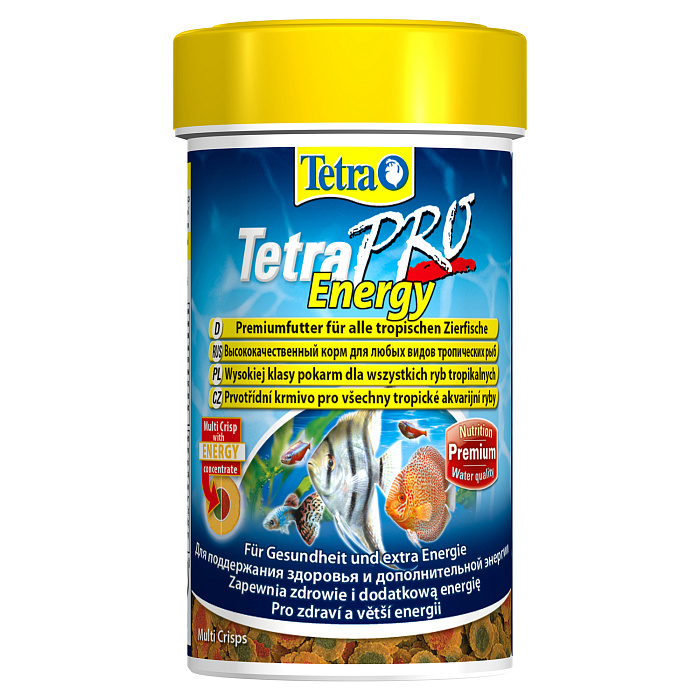 TetraPro Energy Crisps корм-чипсы для всех видов рыб для дополнительной энергии 100 мл