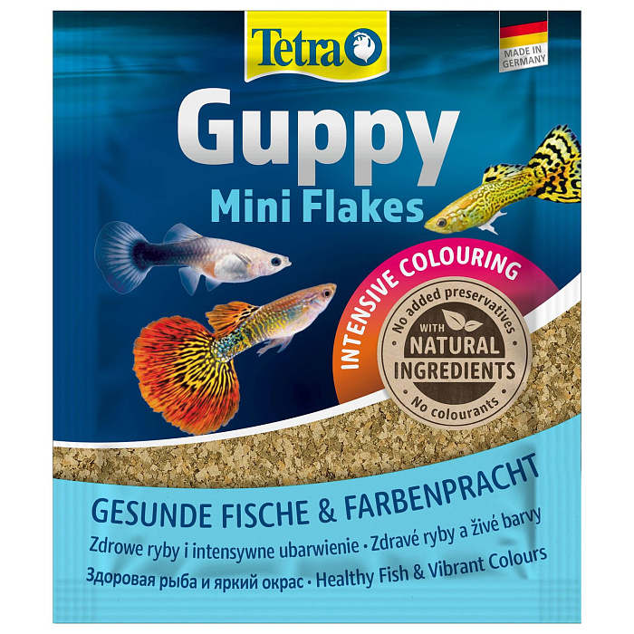TetraGuppy корм в хлопьях для гуппи 12 г (sachet)