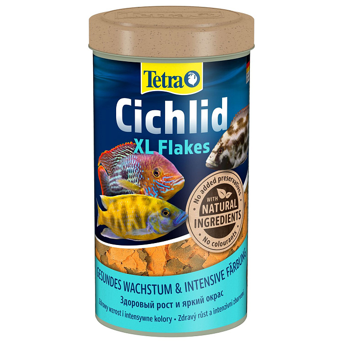 TetraCichlid XL корм для всех видов цихлид, крупные хлопья 500 мл